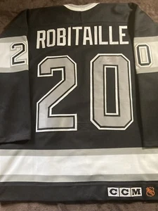 CCM Center Ice Authentic LA Kings Luc Robitaille Autographed Jersey Size 48 - Picture 1 of 6