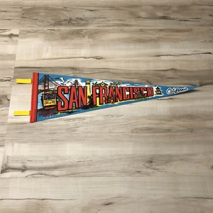 Bandiera pennant souvenir vintage SAN FRANCISCO CALIFORNIA - Foto 1 di 2