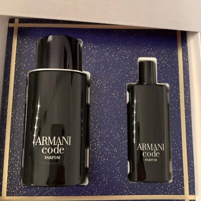 GIORGIO ARMANI 2 piezas para hombre Juego de regalo de perfume Armani Code 2,5/,5 OZ Foto 1 de 3