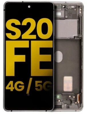 Pantalla OLED para Samsung Galaxy S20 FE + Marco (Blanco) con Sensor de Huellas Dactilares Foto 1 de 4