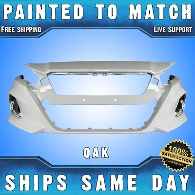 NEW *Painted QAK Blizard White* Front Bumper Cover for 2019-2022 Nissan Altima - Image 1 of 4