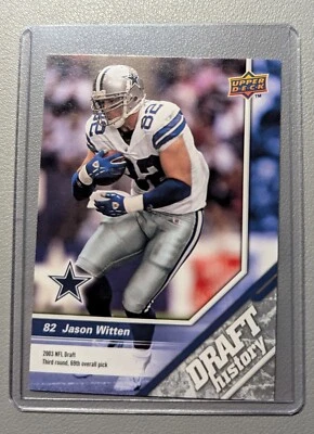 2009 Upper Deck Draft History Jason Witten Dallas Cowboys #184 - Image 1 of 2