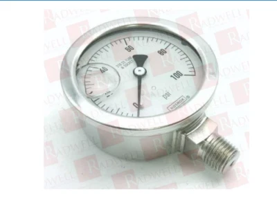 NOSHOK 25-500-100-psi 1/4" NPT, 0 - 100 PSI,+/-1.6% 316 S.Steel Dial Indicator - Image 1 of 2