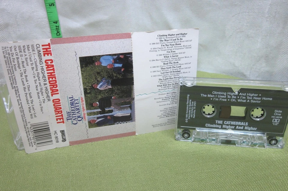 CATHEDRAL QUARTET Climbing Higher cassette tape 90 southern gospel Mark Trammell - Image 1 of 1