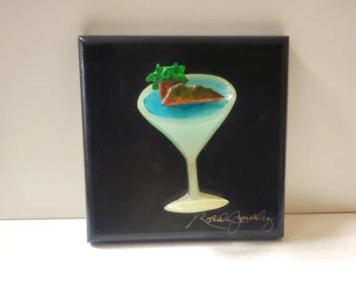 Rare 3-D Roark Gourley Island Cocktail Sculpture Wall Hanging - Amazing Details! - Image 1 of 4