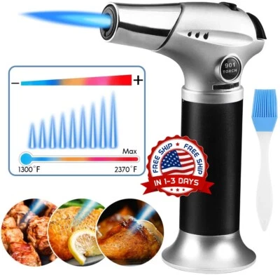 Soplete Portátil De Cocina De Llama Ajustable Utensilios De Chef Profesional NEW - Image 1 of 4