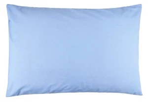 Flammhemmende Bettwäsche Hausfrau Kissenbezug Paar, blau - Bild 1 von 2