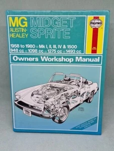 MG Midget Sprite and Austin Healey Owners Workshop Manual - 1958 to 1980 Haynes - Foto 1 di 12