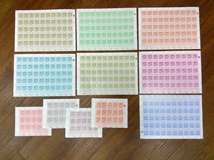 ISRAEL 1982 AGRICULTURAL STAMPS SG 841-852 COMPLETE SHEETS WITH TABS SGCAT £1382 - Picture 1 of 1