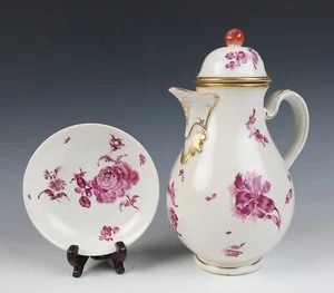 18th C. Royal Vienna 9.25" Coffee Chocolate Pot Antique Austria Wien Porcelain - Picture 1 of 19