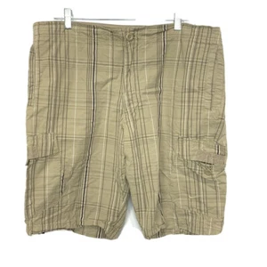 Nike The Athletic Dept Cargo Shorts Men’s Size XL Khaki Plaid - Picture 1 of 9