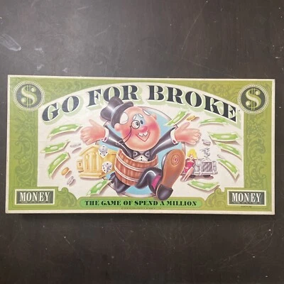 VINTAGE 1976 S & R GAMES GO FOR BROKE BOARD GAME - Complete - Image 1 of 4
