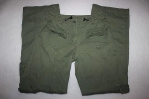 Brandy Melville Kim Cargo Pants Women’s One Size Army Green Cord - Picture 1 of 5