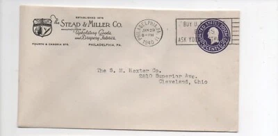 United States used entire U436 Philadelphia PA to Cleveland OH - Image 1 of 2