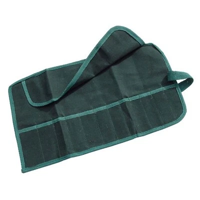 12 Pocket Spanner Wrench Tool Roll Foldable Tool Storage Canvas Bag Case