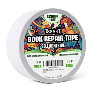 Book Repair Tape - Self Adhesive Matte Book Binding Tape for Reinforcing Protect - Picture 1 of 12