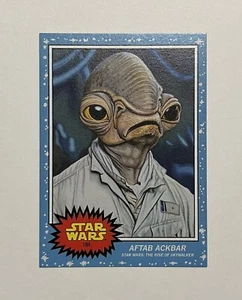 Juego vivo Topps Star Wars 2021 #184 Aftab Ackbar PR 1.576 Rise of Skywalker - Imagen 1 de 3