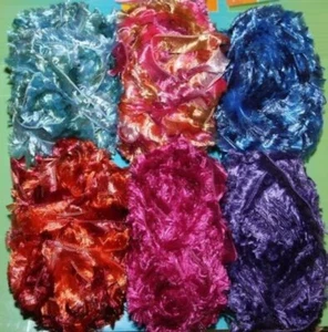 200 G Laine Echarpe Kim Rosa-Blau-Pink-Lila Moucheté Polyester Laine - Bild 1 von 1