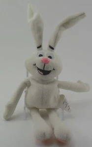 Mini peluche blanco General Mills Trix Rabbit 10 pulgadas de alto promoción animal de peluche  - Imagen 1 de 3