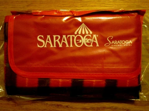 2022 SARATOGA RACE TRACK PICNIC BLANKET~NEW IN SEALED PACKAGE Cover