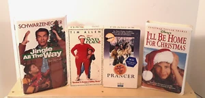 Lot 4 Santa Clause, Prancer, Jingle All the Way, I'll Be Home for Christmas VHS - Picture 1 of 16