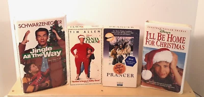 Lot 4 Santa Clause, Prancer, Jingle All the Way, I'll Be Home for Christmas VHS - Image 1 of 4