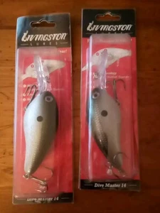 Lot of 2 New in Package Livingston Lures - Dive Master 14 - Shad - Picture 1 of 2