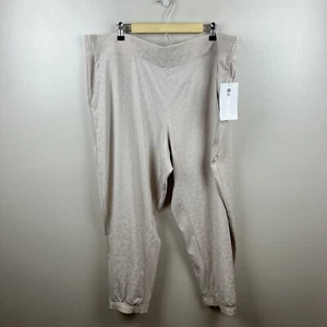 Jogger texturé Athleta Brooklyn taille 24 beige imprimé léopard voyage gris ormeau - Photo 1 sur 14