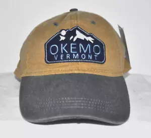 *OKEMO VERMONT* Skiing Snowboarding Ball cap hat longer bill *OURAY 51004* - Picture 1 of 3