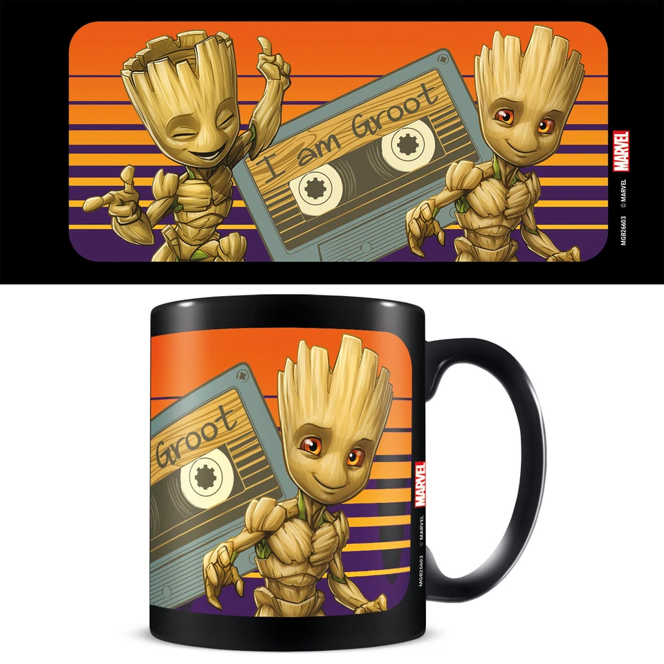 Tasse koloriert - Guardians of the Galaxy (Groot Sunset) (NEU & OVP!)