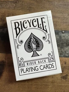 Rare - Sealed Deck - Bicycle Rider Back - JLCC White with Black Spade 2017 6️⃣ - Picture 1 of 2