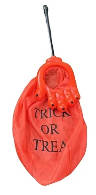 Vintage Halloween Hand Loot Scoop Candy Treat Bag Trick or Treat Candy Bag Foto 1 de 4