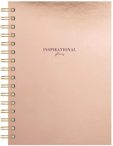 A5 Dotted Journal Note Book Metallic Rose Gold Bullet Inspirational Planner Gift - Picture 1 of 5