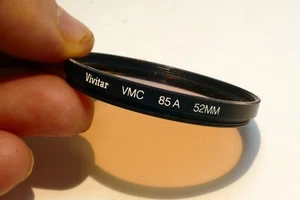Vivitar VMC 52mm Filter Color Correction 85A lens Multi-Coated - Picture 1 of 5