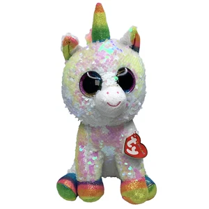 TY Flippables Collection Pixy 10" Sequenced Unicorn Plush Rainbow - Picture 1 of 3