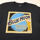Blue Moon Belgian White Beer Tee T Shirt Mens M Navy Blue Dive Bar