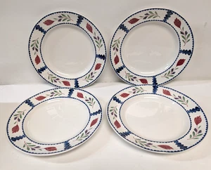 Adams Real English Ironstone Lancaster Set of 4 Dinner Plates 10 1/8 In - Picture 1 of 5