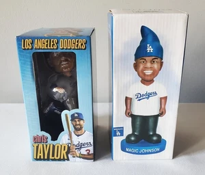 Chris Taylor Bobblehead LA Dodgers SGA 8/29/23 & '16 Magic Johnson “Magic Gnome” - Picture 1 of 11