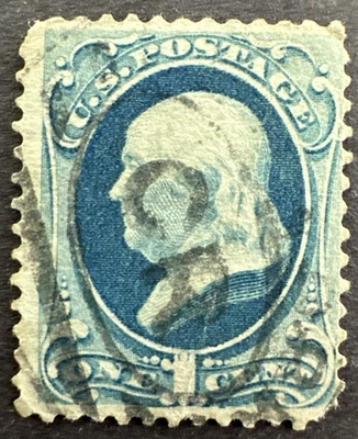 US 1879 Scott # 182 Used Stamp 1c- Franklin - Image 1 of 2