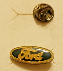 Vintage Ford Motor Cars Black and Gold Enamel Lapel Pin - Picture 1 of 2