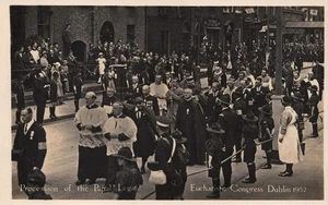Procession Of The Papal Legate Eucharistic Congress Dublin 1932 RPPC Postcard - Picture 1 of 2