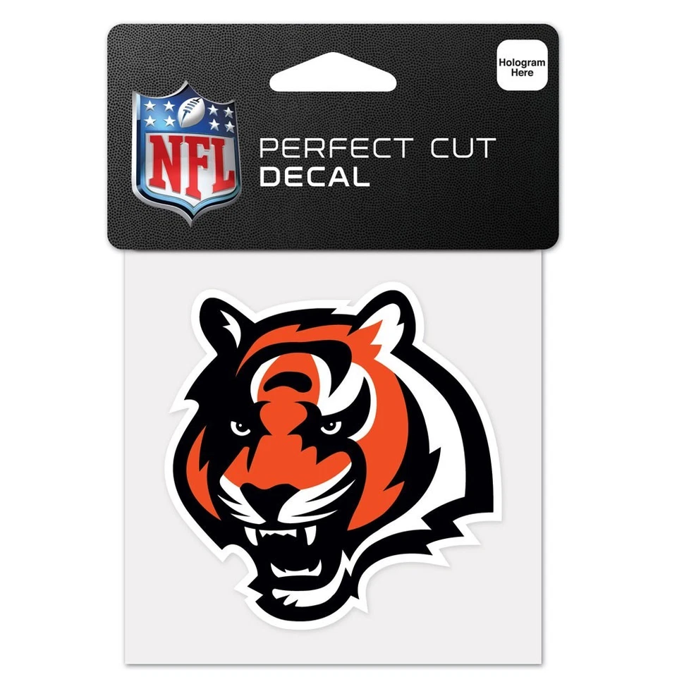 Adesivo logotipo da equipe Cincinnati Bengals 4"x4" - Imagem 1 de 1