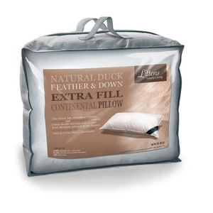 Extra Fill Euro Continental Entenfeder & Daunenkissen 40 cm x 80 cm (16"" x 32") - Bild 1 von 11