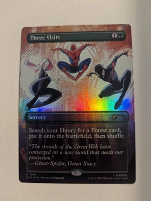 Three Visits Foil Marvel Secret Lair NM MTG - Image 1 of 2