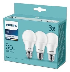 2packs of Philips LED Bulbs Set 3x E27 9W = 60W neutral white 4000K - Picture 1 of 1