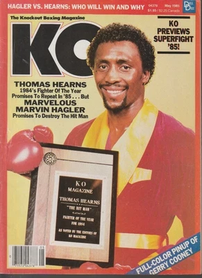 KO Boxing Magazine Thomas Hearns, Marvin Hagler May 1985  KL5731 - Image 1 of 4