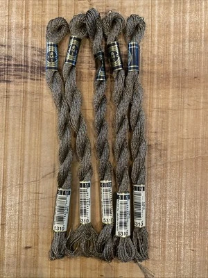 Lot Of 5 GOLD #5310 DMC Metallic Embroidery Floss Thread 27.3 Yards Each 5M NEW - Image 1 of 3