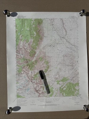 VTG Mt Tom Quadrangle Eastern Sierra 15 Minute Series 1949 Topo ROLLED map 18x22 - Image 1 of 4