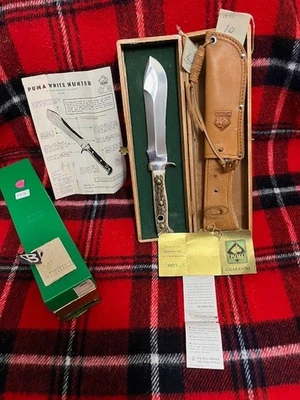 1970 puma white hunter 6377 Mint collector  Condition NEW with Box  & tags - Image 1 of 4