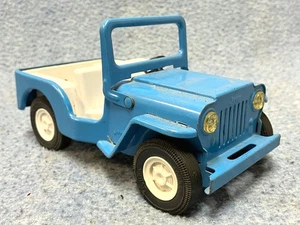 vtg Tonka Jeep Runabout Pressed Steel Blue Toy Car NICE! - Picture 1 of 24